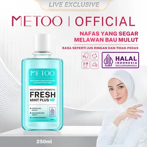 [Live Exclusive] 250ml MeToo Mouthwash / nafas segar / menghilangkan bau mulut / kumur karang gigi / non-alkohol
