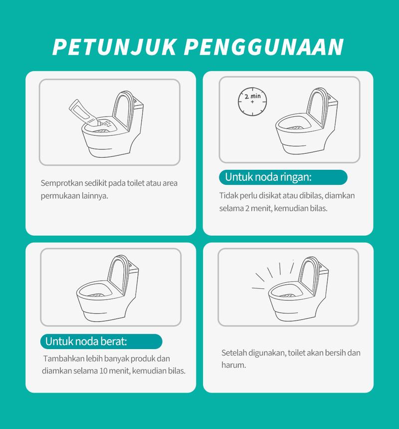 Product Introduction of 【inemjogja X Logeski】Logeski pembersih kerak wc Toilet Bowl Cleaner memiliki daya pembersihan yang tinggi. Tidak perlu menggosok dengan keras. Membersihkan toilet, mendisinfeksi dan membersihkan 99,9% 8