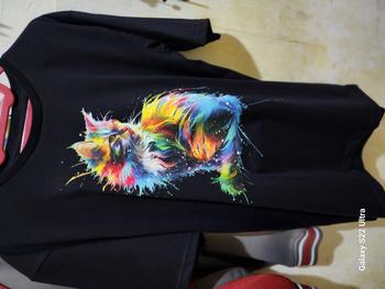 Product Review of 3DimensionWear T-Shirt 3D Abstract Art Cat - DT0037 from B**a 0