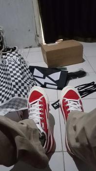 Product Review of (Spesial Kemerdekaan) Sepatu Pria Wanita028 XternalStepSure Mitterns Storm Merah Putih Low Canvas Kasual Casual Shoes Sneakers from i**n 0