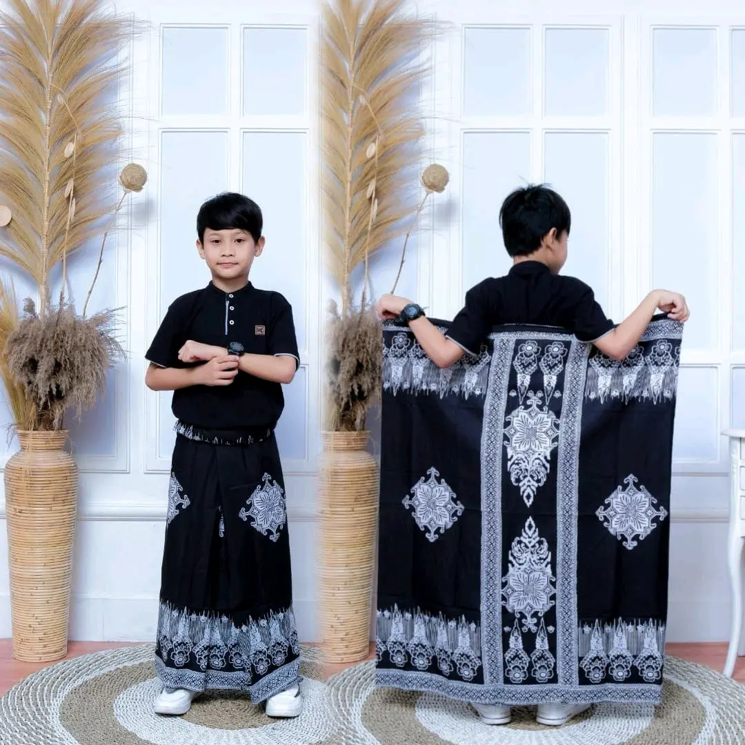 SARUNG ANAK SD KELAS 3-6 (UMUR 8-10 TAHUN) GUS IQDAM BATIK KATUN EXCLUSIVE TERBARU