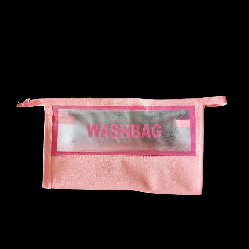 Tas Kosmetik Tranfarant/Pouch Make Up/Tas Make Up Waterproof/Washbag Murah skincare dompet abu abu 2