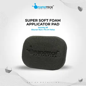 SUPER SOFT FOAM APPLICATOR - nanoTECH PROTECTION - BUSA POLES HITAM / APPLICATOR PAD FOAM / WAX POLISHING Car