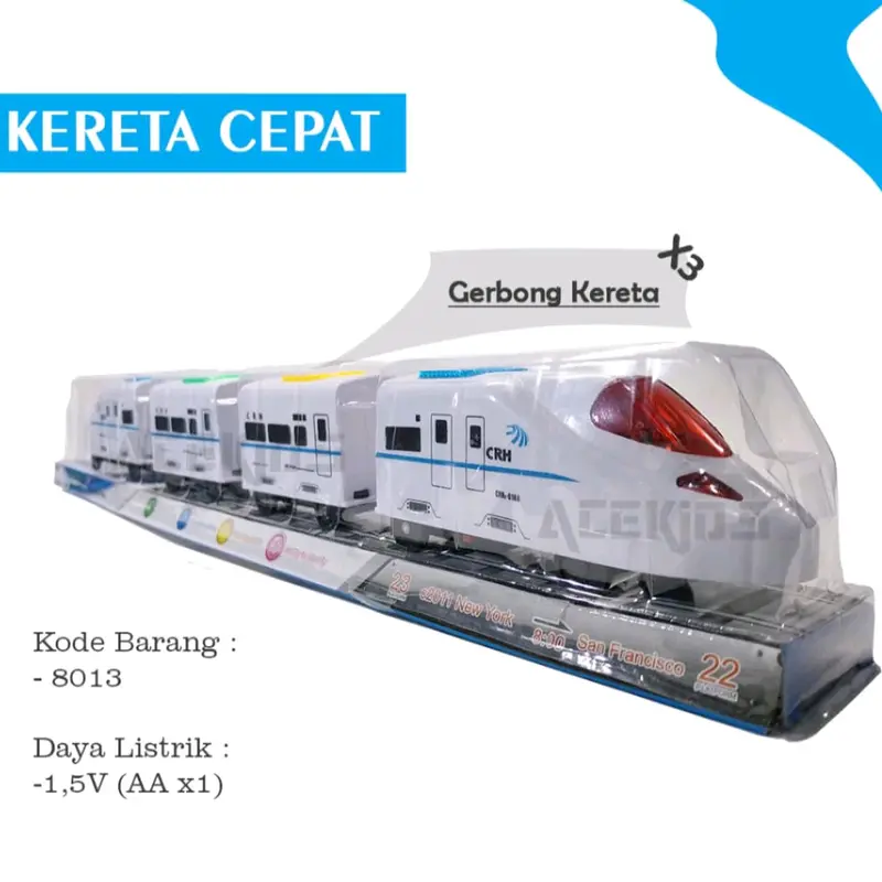 Mainan Kereta Api Cepat - Kereta Api Batre Mainan Edukasi 1
