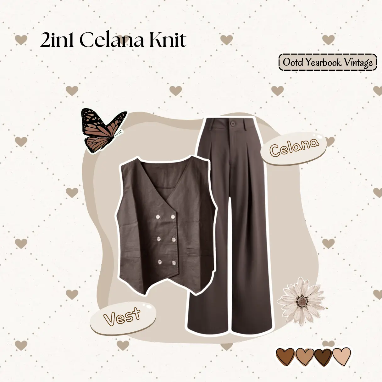 2in1 Celana Knit
