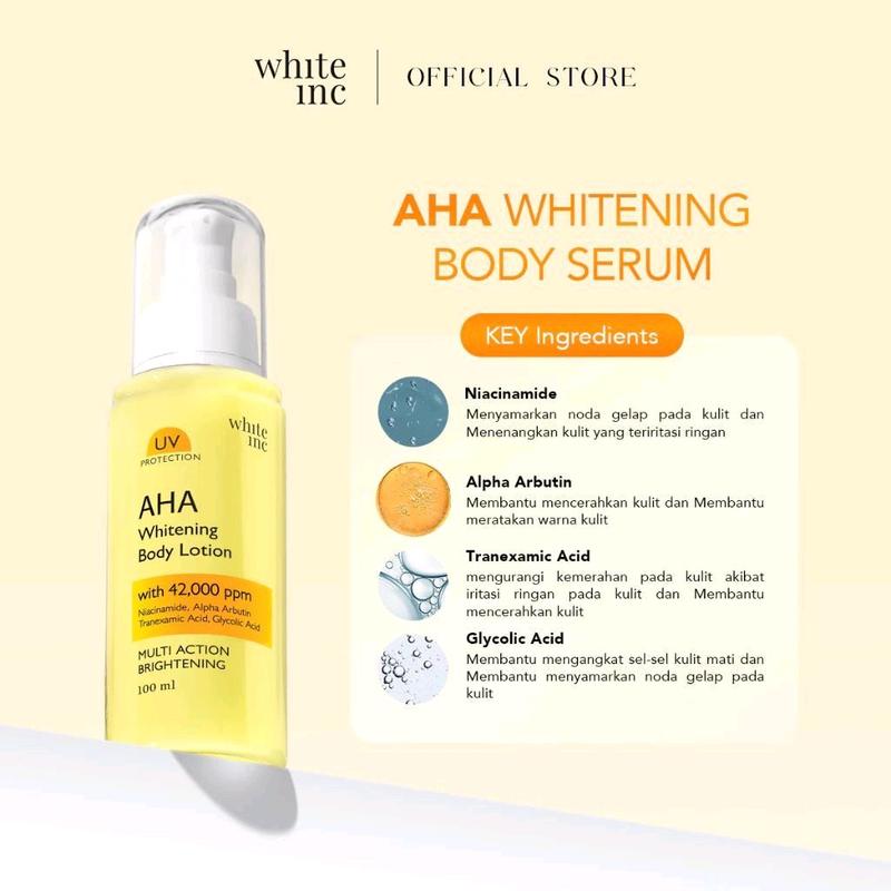 ( BELI 3 LEBIH HEMAT )WHITENINC AHA Body Lation to Whitening & Moisturising l Hand Body Lation 3
