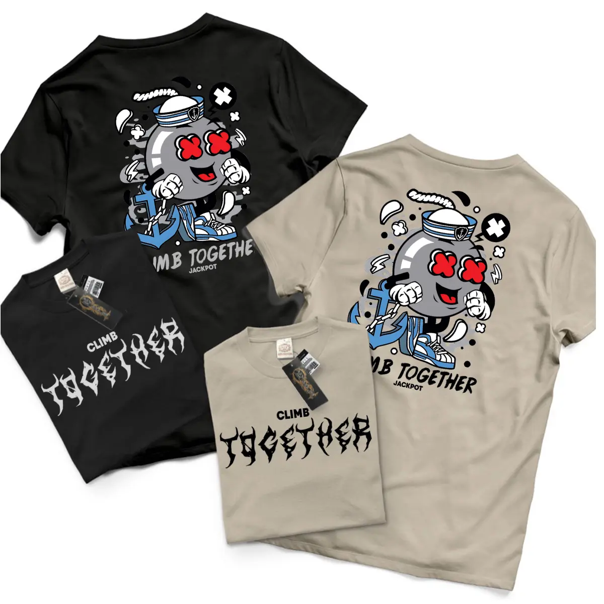 ASY KAOS SABLON DEPAN BELAKANG BISA DIPAKAI UNISEX 007