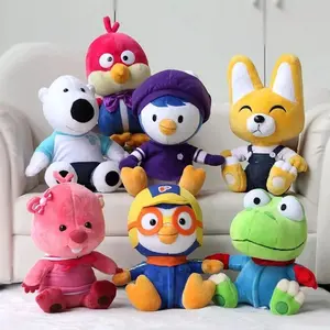 Mainan Boneka Pororo And Friends Full Team Ukuran 25cm Bahan Yelvo Plush cocok untuk Koleksi Kado Anak Super Murah Hadiah Dolls