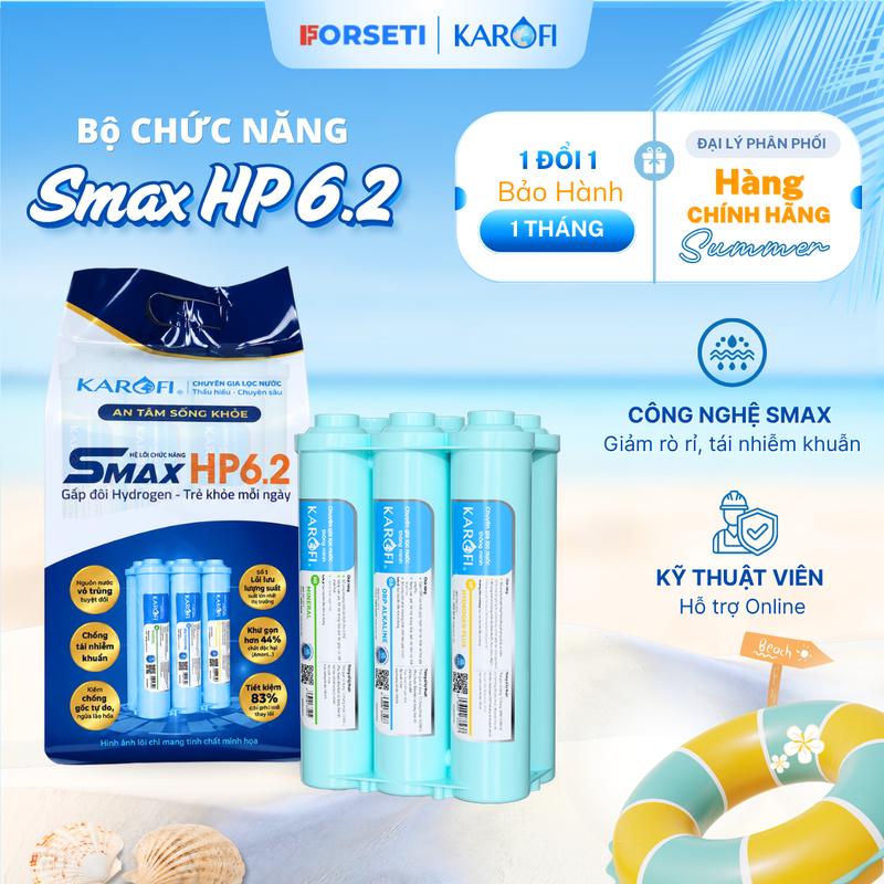 Bộ chức năng Smax Pro HP 6.2 Karofi tích hợp 6 lõi chức năng bổ sung khoáng, chống tái nhiễm khuẩn dùng cho máy lọc nước Karofi