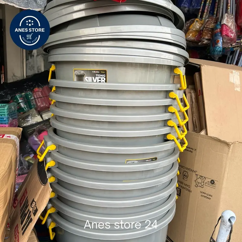 ember tong jumbo 120 liter + tutup taiwan silver / tong sampah jumbo besar/ember jumbo bahan tebal antipecah 4