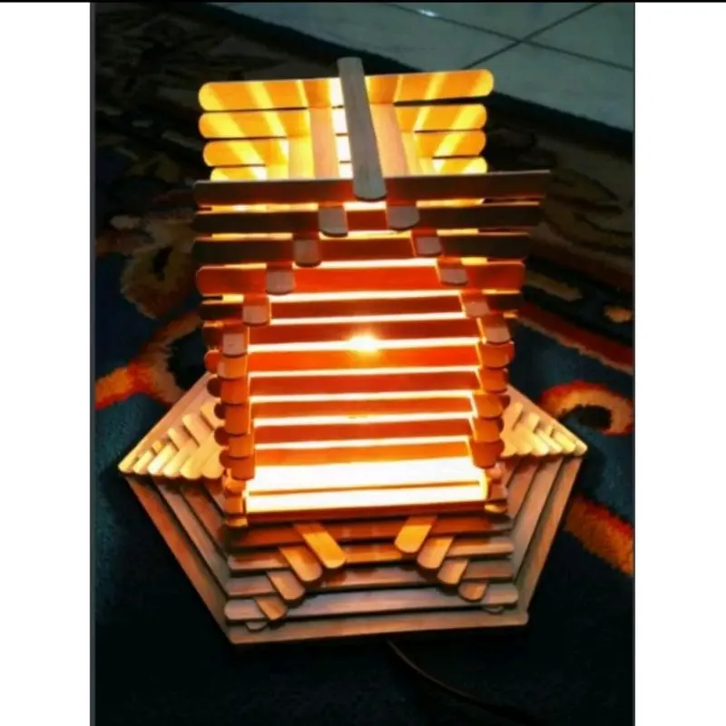 lampion dari stik es krim/lampion unik/lampion 0
