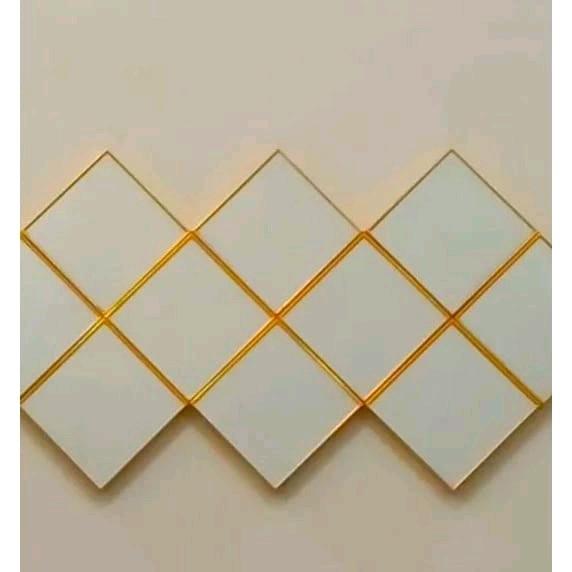 Cermin tempel / wall moulding / cermin dinding / hiasan dinding uk 20x20cm 1