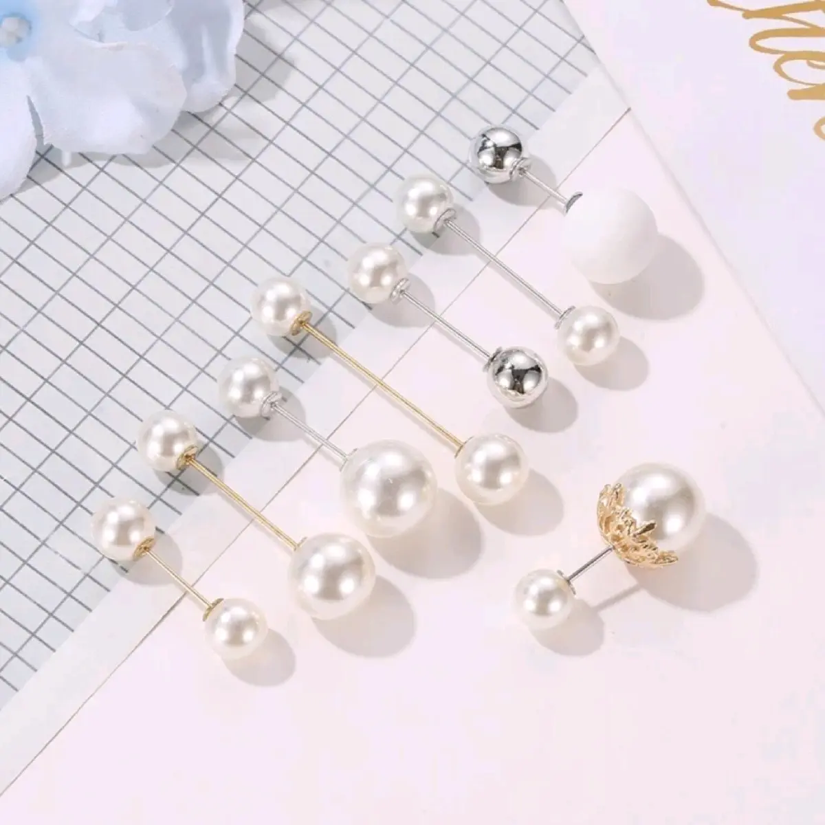Paket Tuspin Isi 3pcs Murah Mix Model & Warna / Tuspin Hijab Mutiara Murah