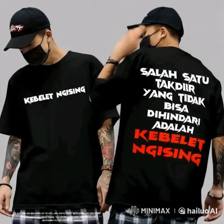 Kaos Kata-Kata Pendek Katun Lembut Sablon Distro Baju - Bajudistro - Wanita, Pria 7