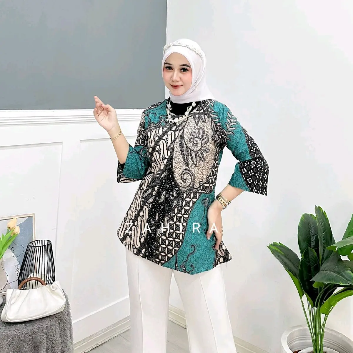 M L XL XXL Atasan Batik Blouse Wanita Baju Batik Wanita  Motif Terbaru Katun Adem Dewasa