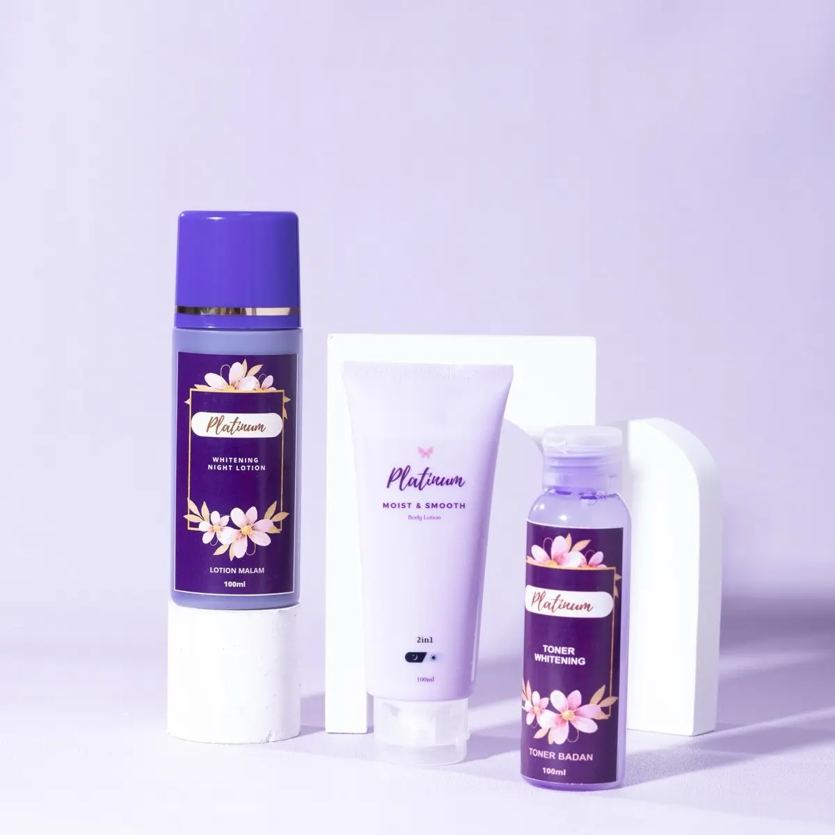 Paket Whitening Body Lotion Triple Dosis Toner Lama