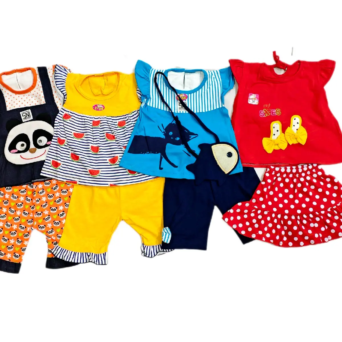 Setelan Rok Bayi Perempuan 4PCS Usia 6-12 Bulan Hanya 100rb