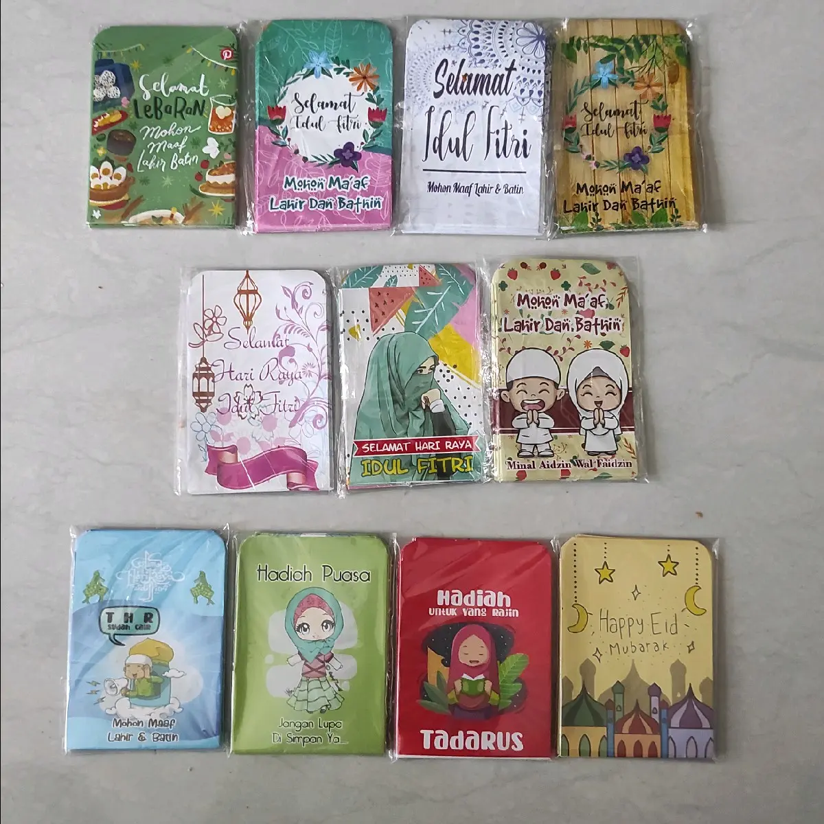 Amplop Lebaran Mini Karakter isi 20 lembar