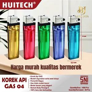Korek Gas 04 Merk HuiTech 1 box isi 50pcs