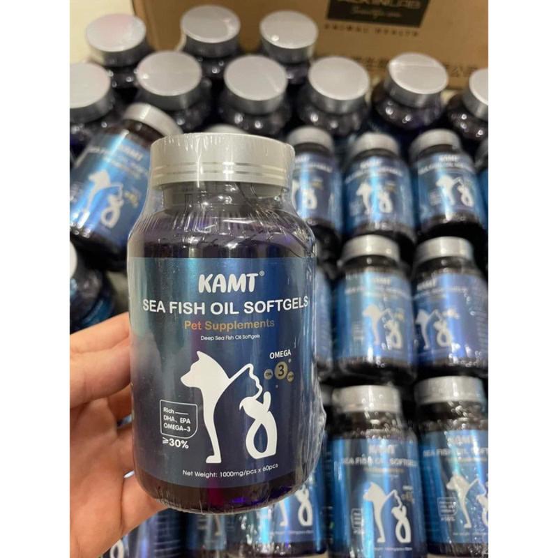  Lọ 30v 60 Viên Dầu Cá Bổ Sung Omega 3 KAMT Cho Chó Mèo. 