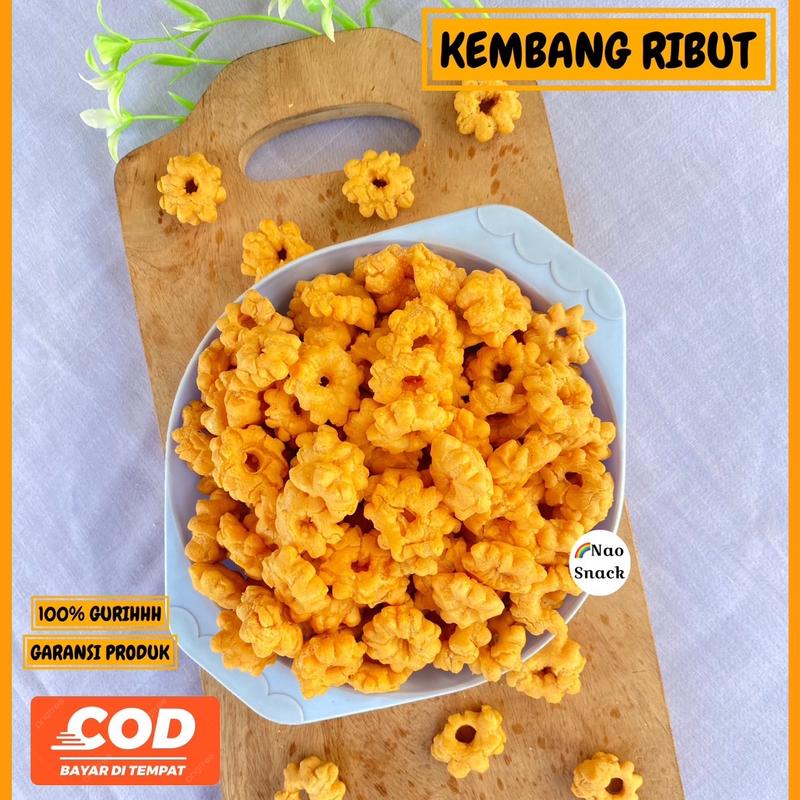 Snack Sakura Kembang Ribut 250gr Asli dan Berkualitas - Toples, Kerupuk ...