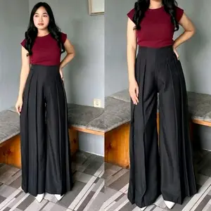 RUPA - Laviee pants - Culote Pallazo - Celana Highwaist Celana Panjang Wanita - Celana Wanita formal