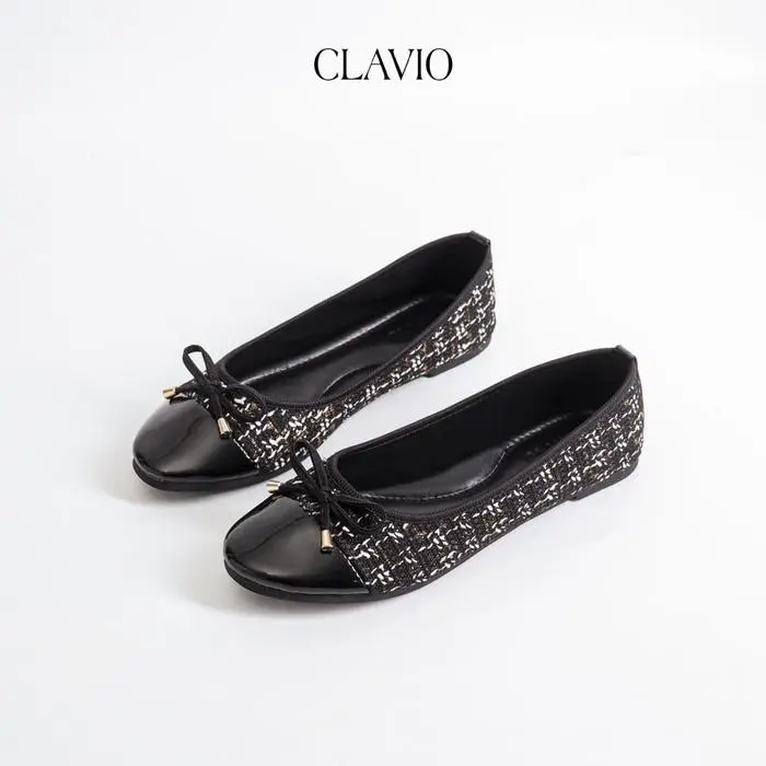 NEW!!! Clavio - Sepatu Flatshoes Wanita Clarissa Ballerina Flat