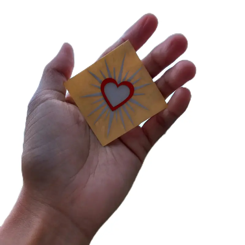 STIKER HATI BERSINAR PSHT UKURAN 5X5/STIKER HATI BERSINAR REFLEKTIF  UKURAN 5X5 STIKER KACAMATA 3