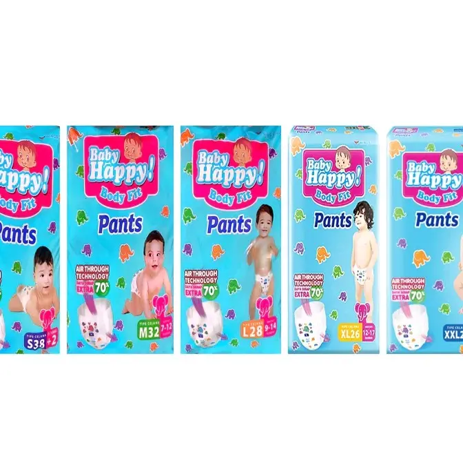 (JABAR) BABY HAPPY PANTS uk s38+2 m32 L28 Xl26 Xxl24