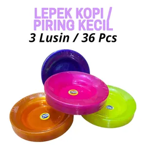 PAKET HEMAT 3 LUSIN Piring Plastik Murah/Piring Mini/Pirik Kopi /Piring Tatak/Piring Cafe