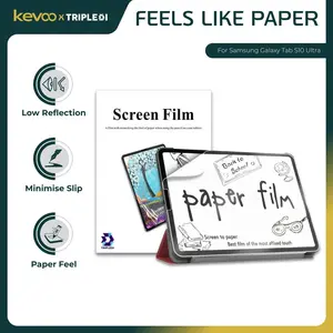 Paper Like Screen Protector For Samsung Galaxy Tab S10 Ultra 14.6 inch 2024 TRIPLEDI TD3302 Anti Gores Film Matte PET Poliester Pelindung Layar Tablet SM-X920 SM-X926B