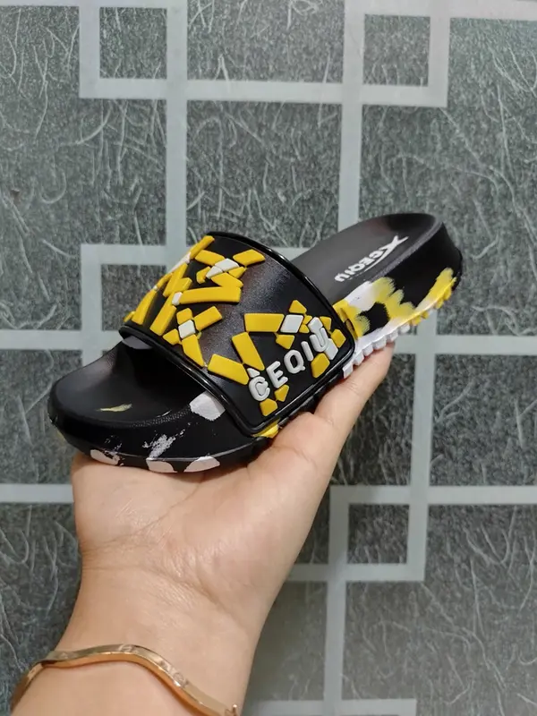 New Sandal Slide Laki-laki Anak - Dewasa Model Sandal Slide Motif Batik Keren Dlx Ceqiu 1