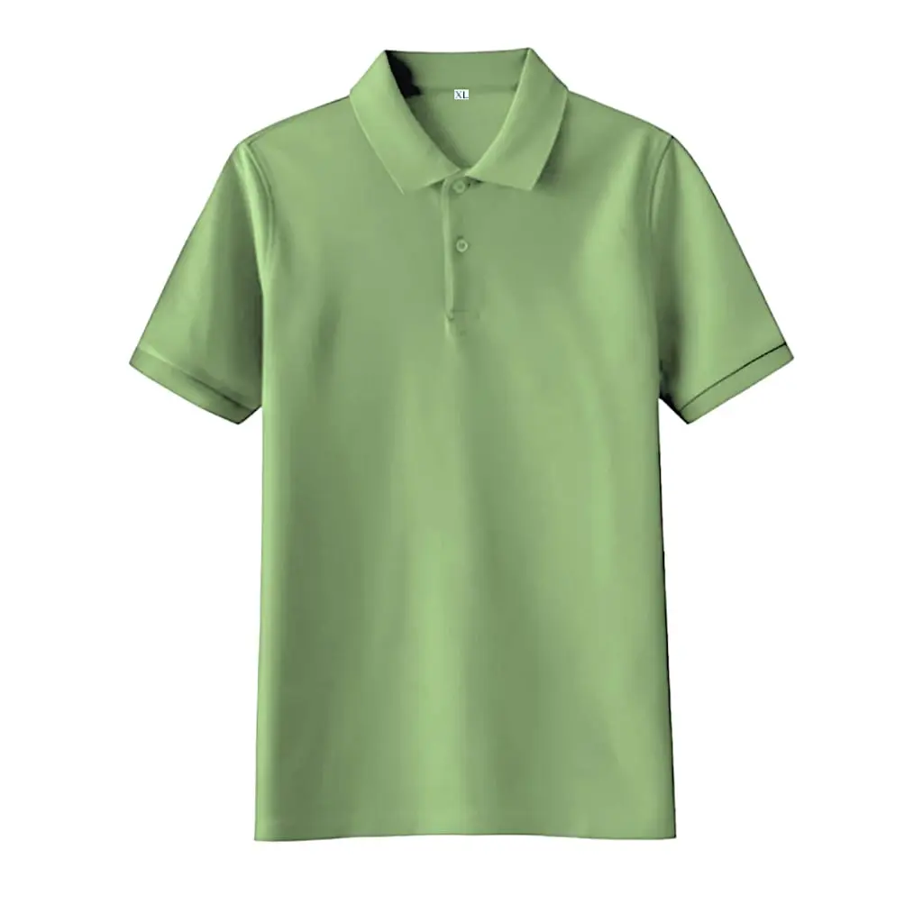 SNSTORE899 - Kaos Kerah Wangki Shirt SAGE green lengan pendek tangan manset kerah polos pria dan wanita