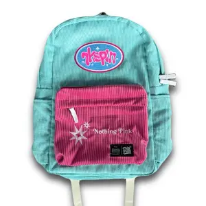 Tas Punggung Ransel Backpack Corduroy Nothink Pink Thisplan