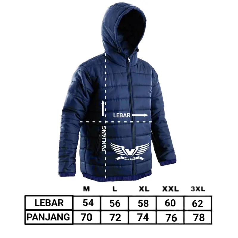JAKET GELEMBUNG - JAKET PUFFER WINTER  - JAKET PARASUT TAHAN ANGIN - Jaket Parasut Musim Dingin Nyaman Pria Wanita Waterproof 8