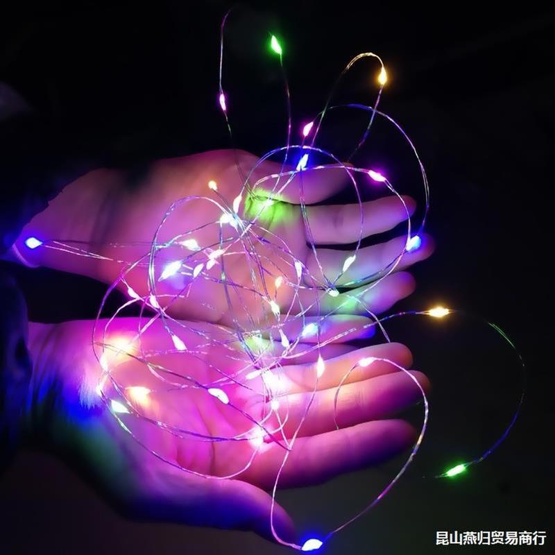 Đèn Led Trang Trí,đèn Led Đom Đóm Chạy Bằng Pin 3 Chế Độ Sáng 1