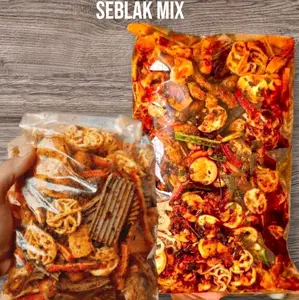 Seblak Mix - Seblak Campur 1 KG Kerupuk Seblak Beton/Seblak Asbes Jengkol/Seblak Kerupuk Rafaell Renyah Pedas Snack Makanan Ringan