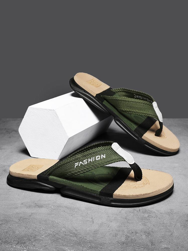 Product Introduction of Dép Xỏ Ngón Nam, Hàng Có Sẵn, Chống Trượt Và Chống Mùi Hôi, Dép Đế Mềm, Áo Đi Bên Ngoài Đế Bằng DéP Đồng Sandal Slippers 688 16