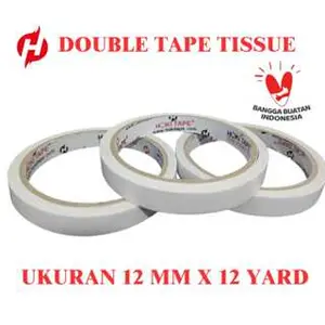 Double Tape Tissue 12mm*12yard Isolasi Double Tape___039