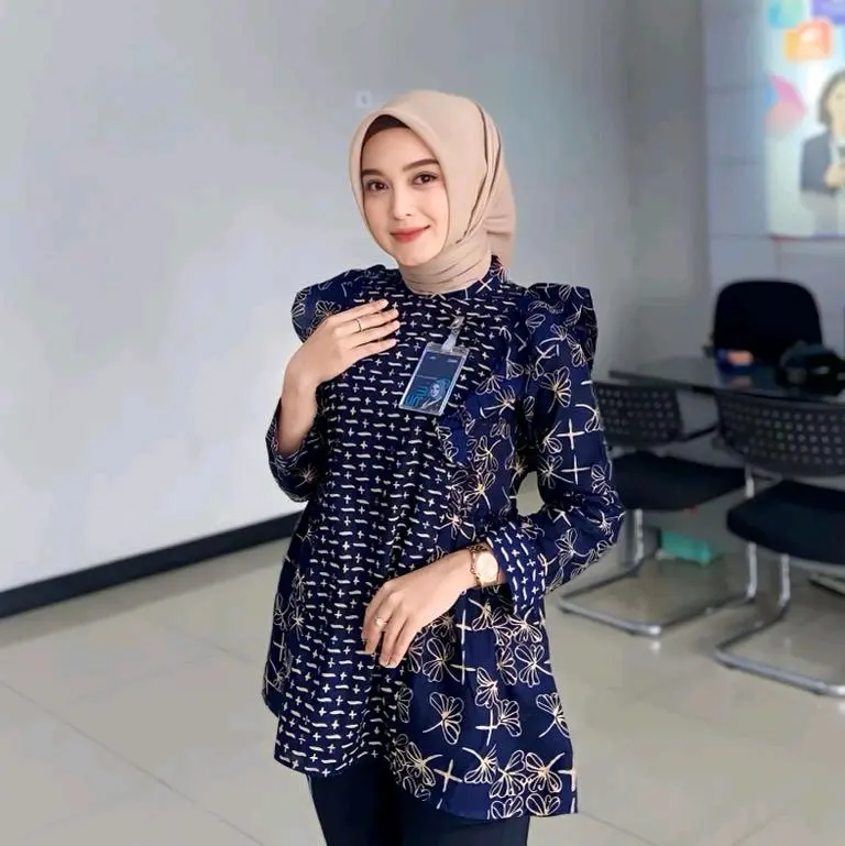 BLOUS LILY BAJU BATIK ATASAN WANITA BATIK WANITA