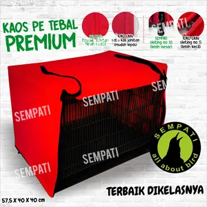SEMPATI Kerodong Krodong Sangkar Kandang Burung Ternak Lovebird Kotak Umbaran Batre Merek Sempati