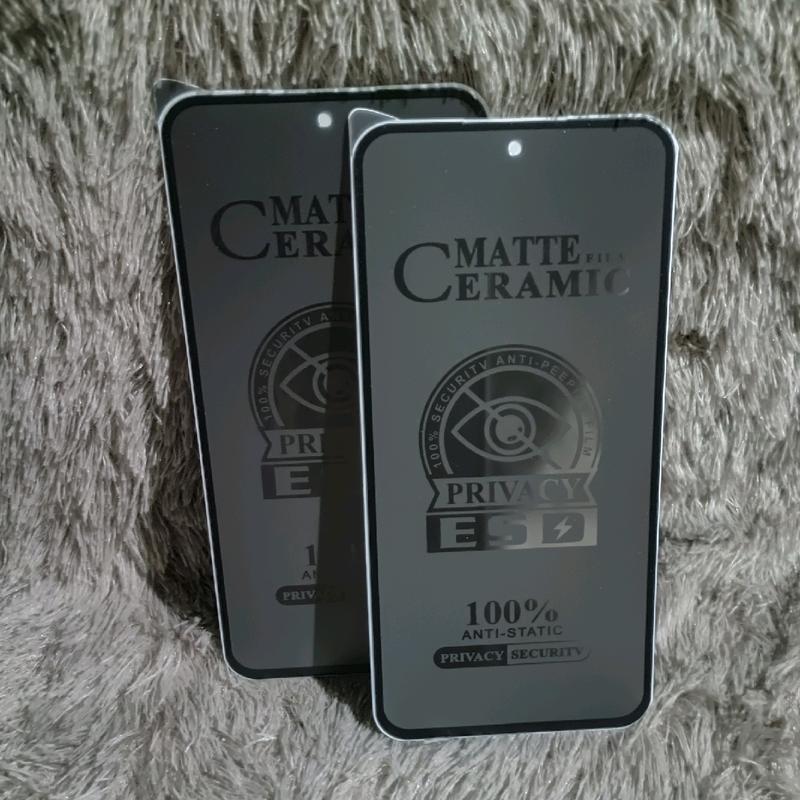 TG Tempered OP A5S/A7/A12/A11K/F9 Glass Ceramic Spy  Anti Gores Matte Privacy Anti SPY 4