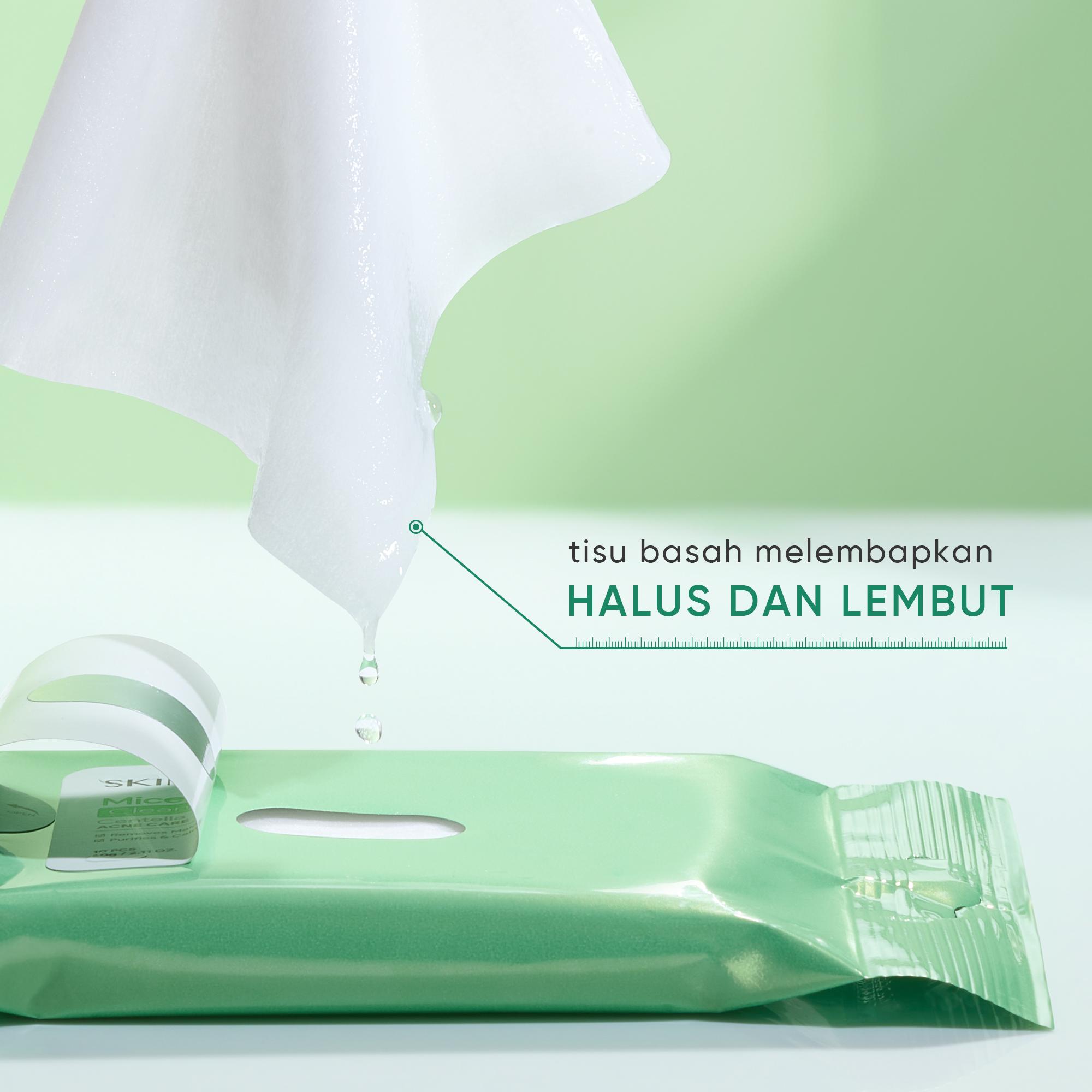 [NEW LAUNCH]  SKINTIFIC | Micellar Cleansing  Wipes/Cleansing  Tissue- 10 Sheets | -Cleansing Tissue Makeup Remover Wipes Niacinamide Brightening & Centella Acne Care