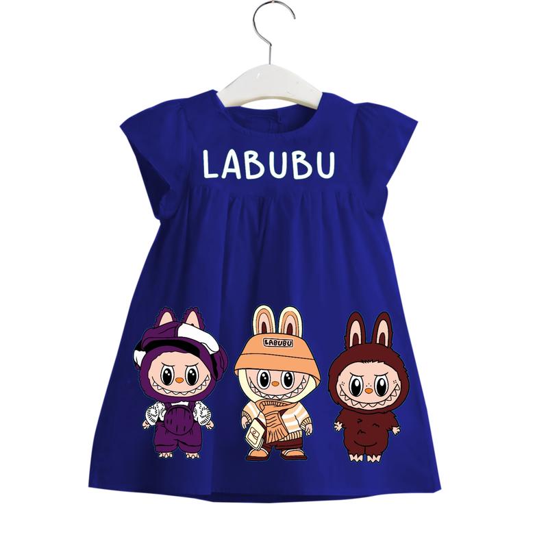 Product Introduction of Pakaian Dress Anak Perempuan Gambar Sablon 1-3 Tahun - Fashion Katun Cewek Combed 9