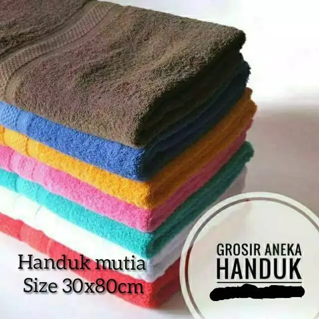 Handuk MERAH PUTIH 35x75 Sport Leher Kecil