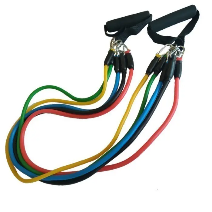 Power Resistance Band 11 Pcs Set Tali Tarik Karet Gym Yoga Fitness ORI 2