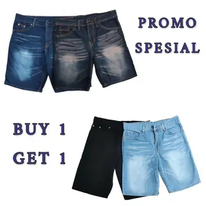 (PROMO SPECIAL BUY 1 GET 1)  CELANA PENDEK JEANS PREMIUM POLOS/ CELANA BROT SHORT/CELANA JEANS RIPED