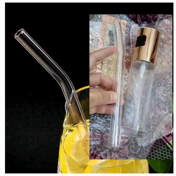 Product Review of Reusable Clear Glass Drinking Straws – 8mm x 20 mm - Smoothie Straws for Milkshakes, Frozen Drinks, Smoothies, Fresh Juicy or Coffee - Environmentally Friendly Drinking Straws from R**l 3