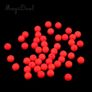 50pcs Fishing Float Ball EVA Foam Ball Striking Beans Buoyancy Floating Bobbers Indicators 5mm 6mm 7mm 8.3mm - 8.3mm