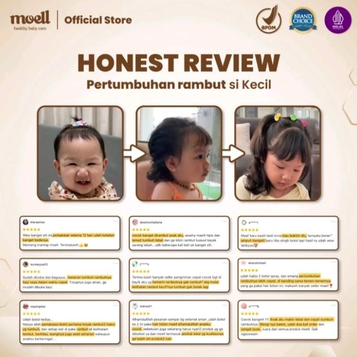 Moell Hair Lotion _ Perawatan Rambut Bayi _ Moell Nourish Everday Hair Lotion 2